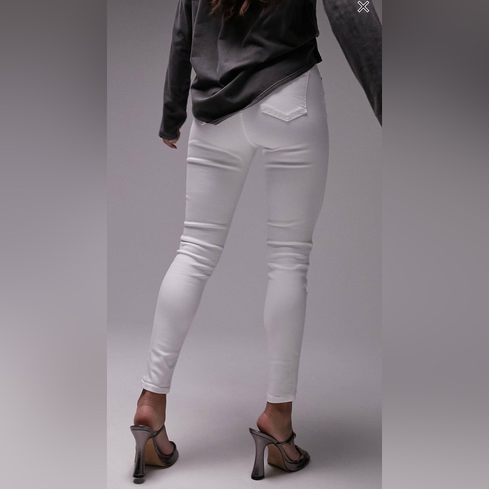 Topshop Hourglass Jamie jeans in white W30 L32